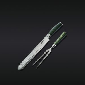 Hexclad Damascus Steel Carving Set, 2-pc