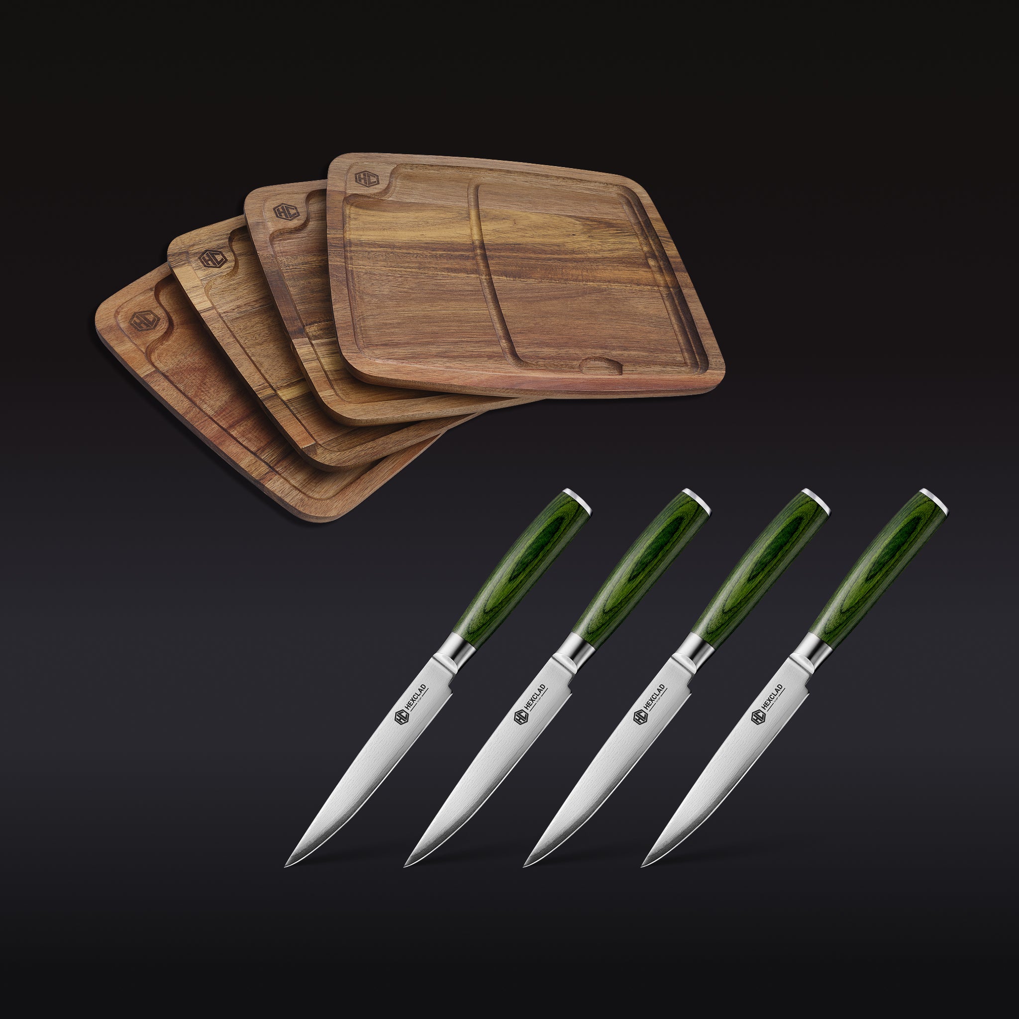 Steak_Knife_Bistecca_Plate_Set_8-pc_Green